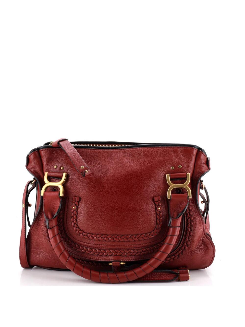 Chloe Marcie Braided Satchel Leather #336918C86B